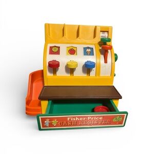 Vintage Fisher-Price Cash Register Retro Classic Toy